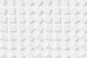 pattern of white cubes with shadows