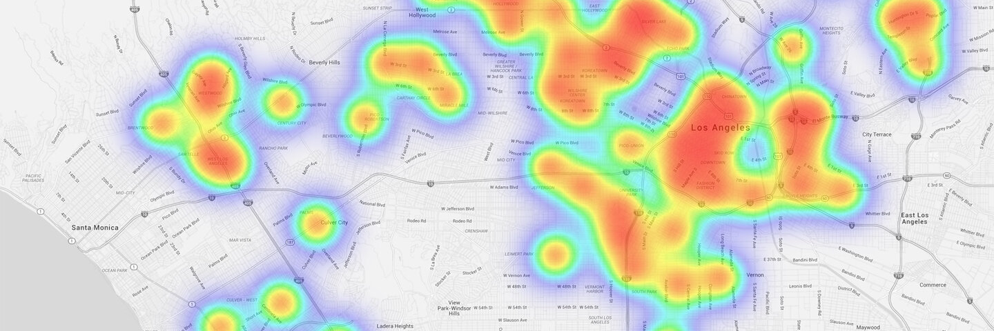 geospatial heat map
