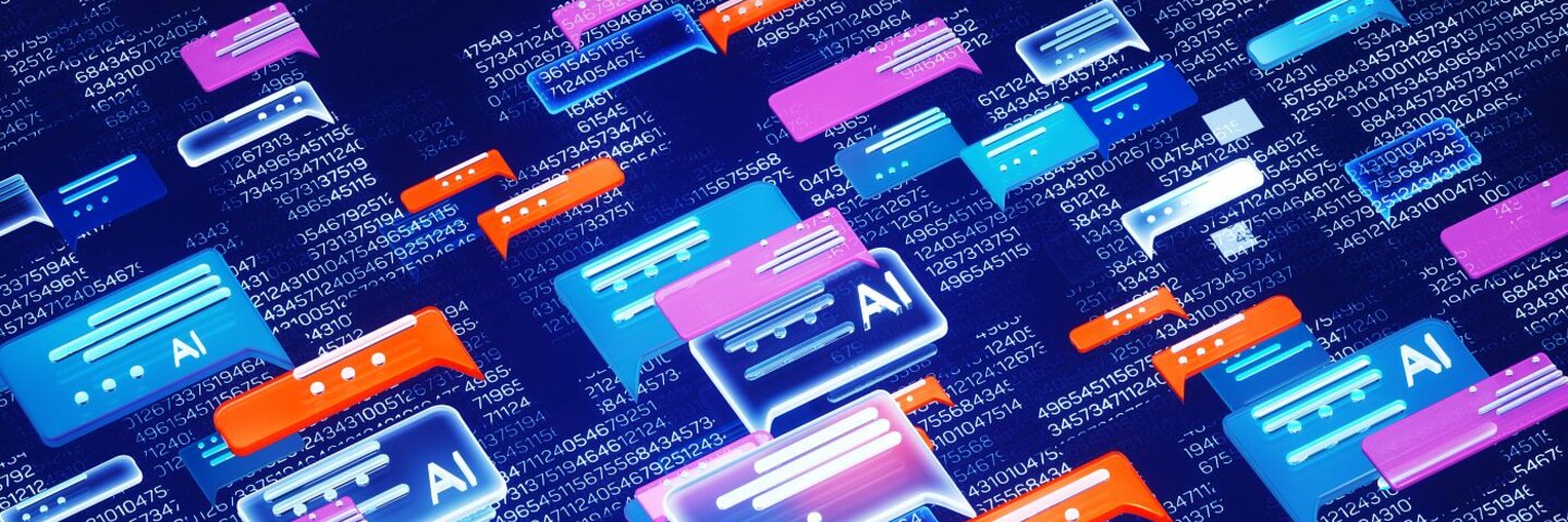 AI-generated chat and social posts.